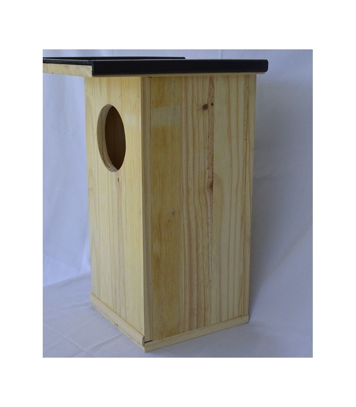 Nichoir abri en bois pour chouette hulotte